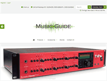 Tablet Screenshot of musicguide.com.pk